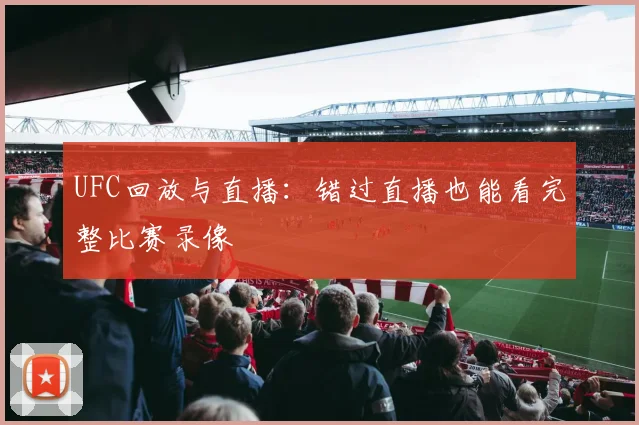 UFC回放与直播：错过直播也能看完整比赛录像